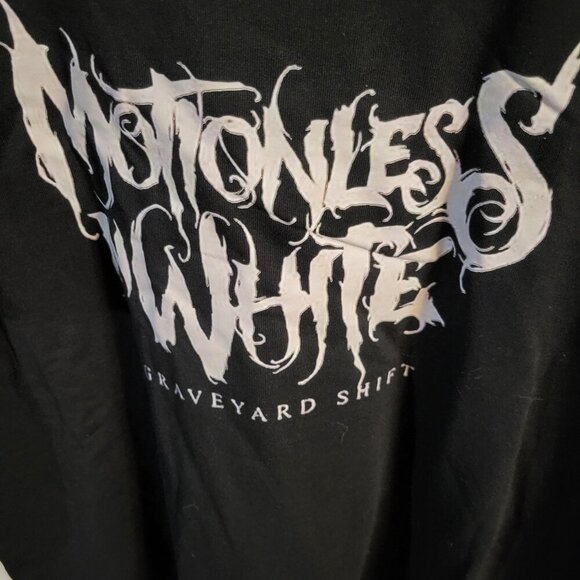NWT MOTIONLESS IN WHITE ART PRINT T-SHIRT SZ L - Picture 5 of 5